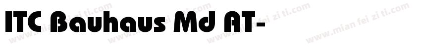 ITC Bauhaus Md AT字体转换